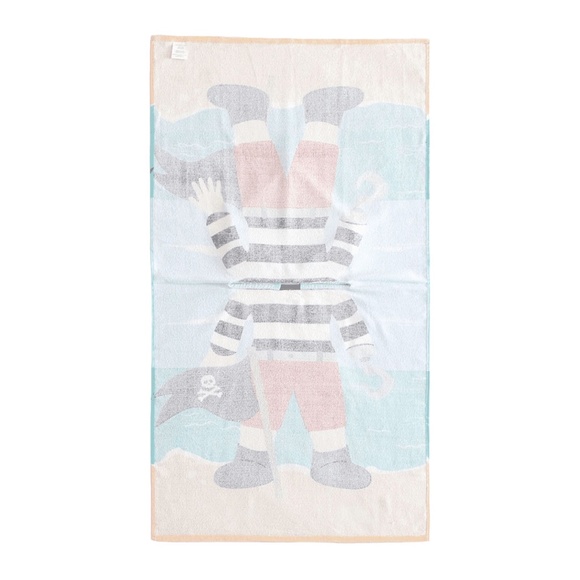 American Kids Pirate Hooded Beach and Bath Poncho Towel - Picture 3 of 6